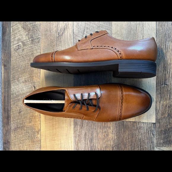 New in Box Cole Haan Dustin Cap Brogue II Men's Size 13 C25806 - British Tan - Picture 5 of 6